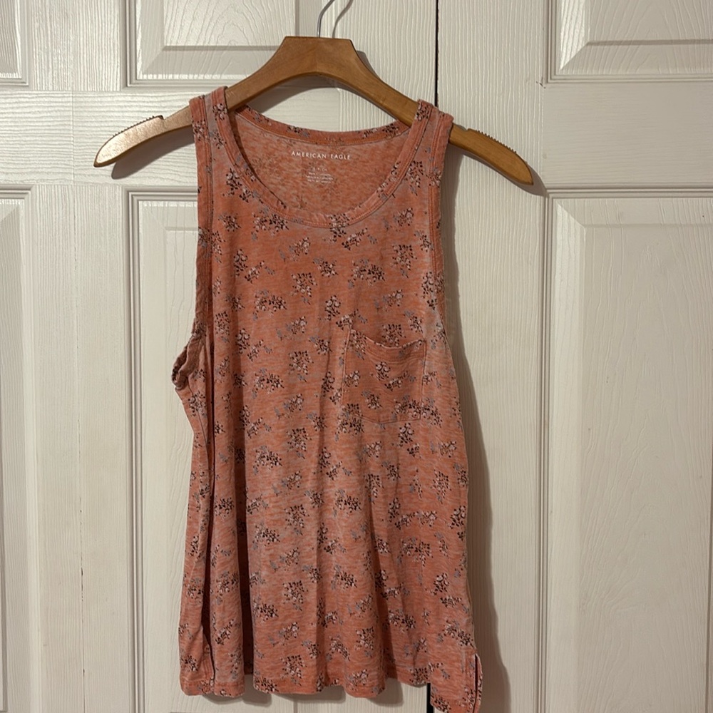 Floral american eagle tank top.